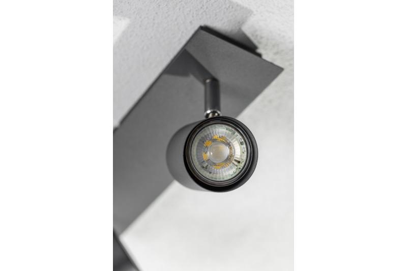 Decor Ceiling luminaire VENETO IP20 max. 20W 2 x GU10 round black 1208964038