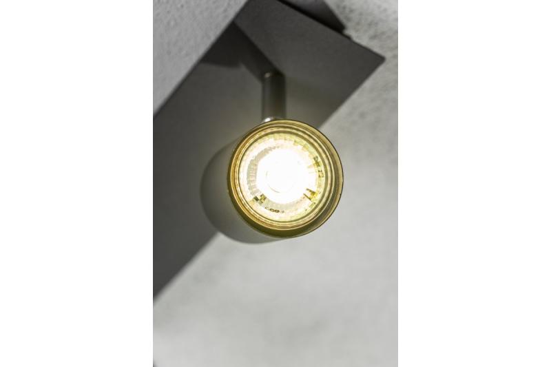 Decor Ceiling luminaire VENETO IP20 max. 20W 3 x GU10 round black 1208964040