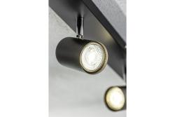 Deco Kattoarmatuur VENETO IP20 max. 20W 4 x GU10 pyöreä musta. 1208964042