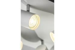 Koristeellinen kattovalaisin VENETO IP20 max. 20W 4 x GU10 pyöreä/neliö valkoinen. 1208964045