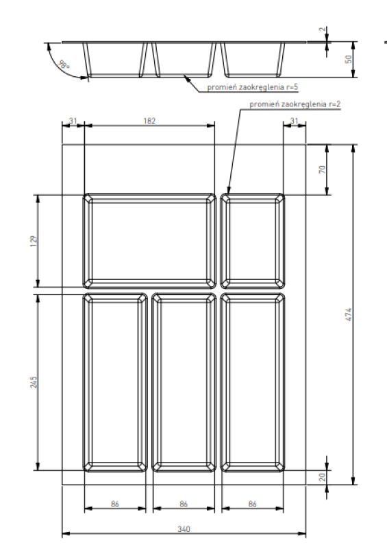 Decor Cutle Aterinlaatikko Sisäosa Keittiölaatikkoon 400 Antrasiitti 1208966374
