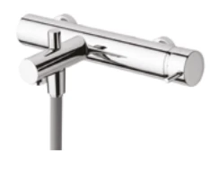 Waterevolution Flow badmengkraan met handdoucheset PVD geborsteld licht goud T130WGE