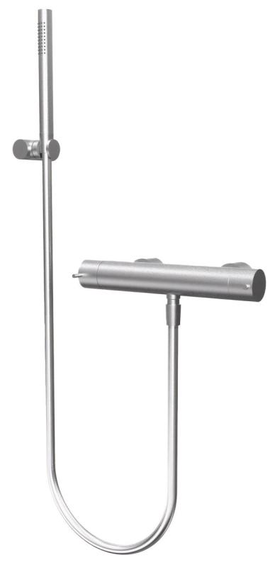 Waterevolution Flow shower thermostat with shower set stainless steel T140TNIE