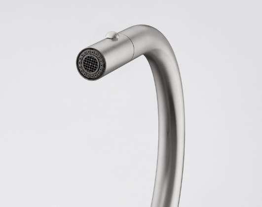 Franke Mythos Masterpiece Kitchen Faucet Stainless Steel with J-Spout and Pull-Out Spray Head - 115.0711.554 - Productafbeelding 3
