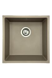 GraniteMy Universal graniitti taupe pesuallas 40x40 cm päälle asennettava, alta asennettava ja tasoon upotettava ruostumaton teräs tulppa 1208967211