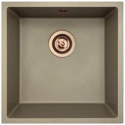 GraniteMy Universal graniitti taupe pesuallas 40x40 cm pinta-asennus, alta-asennus ja tasoasennus kuparitulppa 1208967214