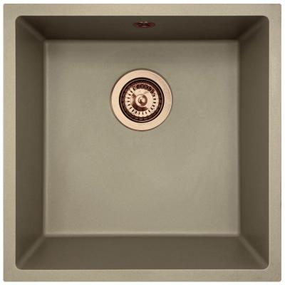 GraniteMy Universal graniitti taupe pesuallas 40x40 cm pinta-asennus, alta-asennus ja tasoasennus kuparitulppa 1208967214