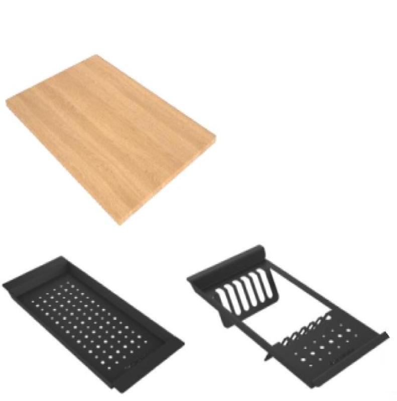 GraniteMy Steam graniittinen pesuallas 56x48 cm musta, pinta-asennus, mustalla tulpassa, sisältää tarvikkeet 1208967233