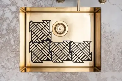 Magisso Happy Sink Puzzel musta pohjasuoja 4 kpl pesuallasta varten musta 32,5 x 32,5 cm 1208967385