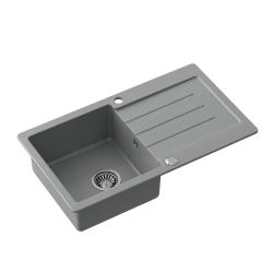 Quadri Kendal harmaa graniitti pesuallas valutusosalla 77x44cm käännettävä 1208967398
