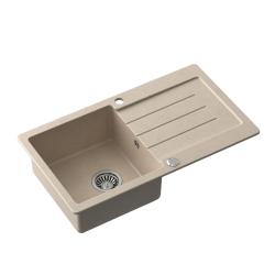 Quadri Kendal beige hiekkagraniittinen pesuallas valutustasolla 77x44cm käännettävä 1208967399