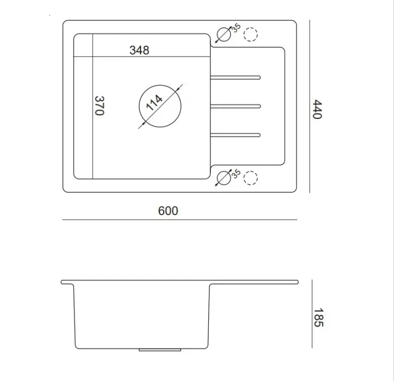 Quadri Kendal harmaa graniitti tiskiallas valutusalueella 60x44cm käännettävä 1208967401