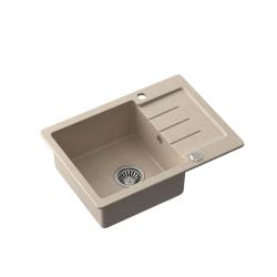 Quadri Kendal beige hiekkakivigraniittinen pesuallas valutusalustalla 60x44cm käännettävä 1208967402