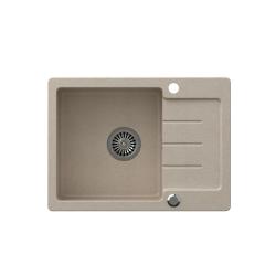 Quadri Kendal beige hiekkakivigraniittinen pesuallas valutusalustalla 60x44cm käännettävä 1208967402