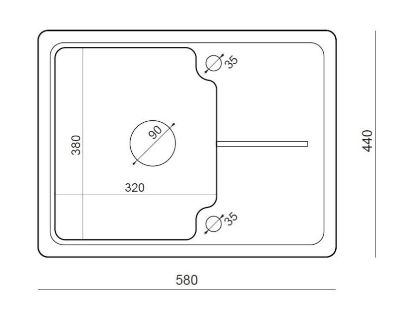 Quadri Kendal antrasiitti graniittiallas 58x44 cm valutustasolla 1208967403