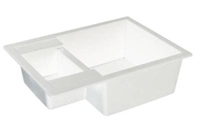 GraniteMy Smart extra matala 1,5 graniittinen pinta-asennettava valkoinen pesuallas 58x44cm 1208967418
