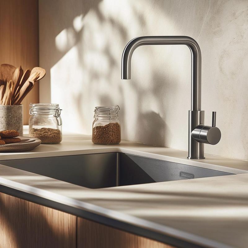Pure.Sink Elite Steel Pure kitchen faucet stainless steel PS8010-02