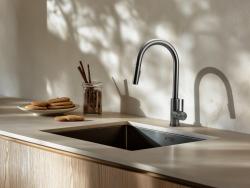 Pure.Sink Prestige pesuallas PVD gun metal 34x40 cm 10 mm säde alapuolinen, tasoon upotettava ja päällä asennettava PPG3440-61