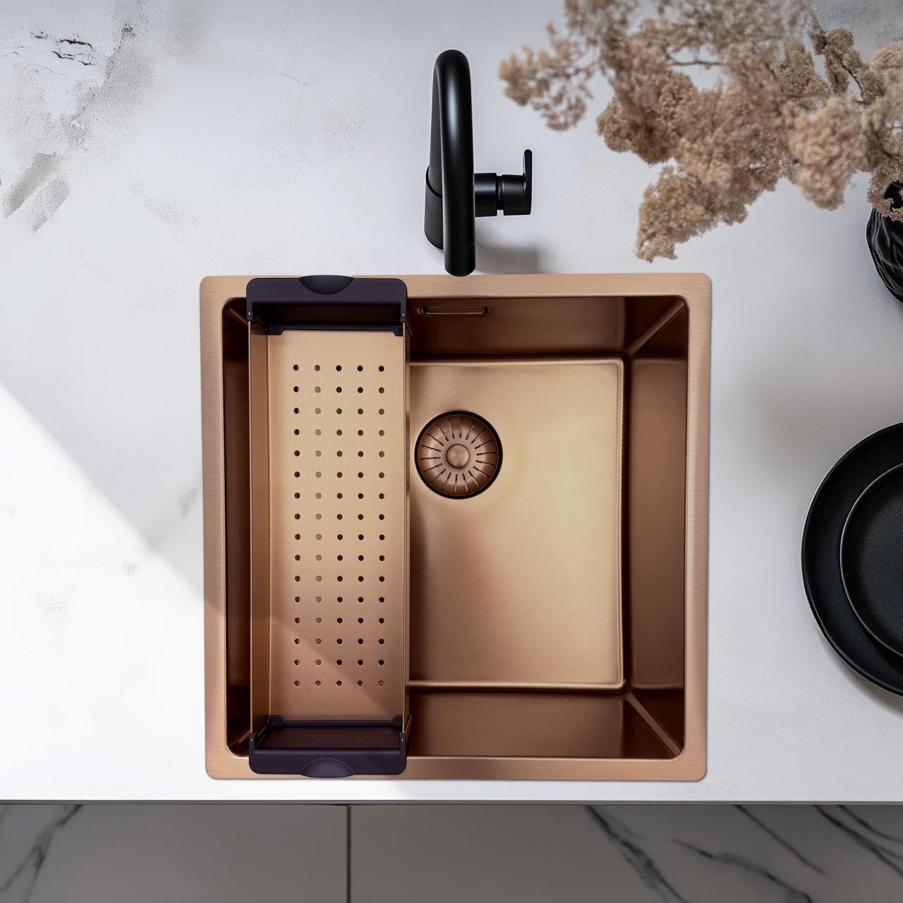 Pure.Sink Prestige insert bowl sink Copper PPGCL40-62 - Productafbeelding 2