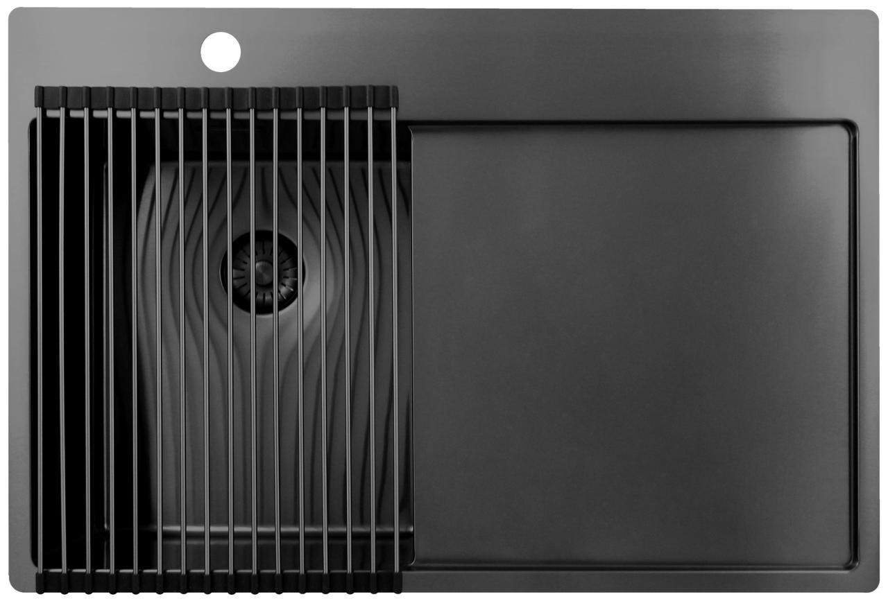 Pure.Sink Prestige roll mat sink Gun Metal PPGRM40-61 - Productafbeelding 3