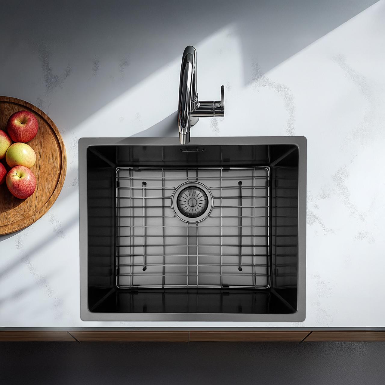 Pure.Sink Prestige bottom grid 50 Gun Metal PPGGD50-61 - Productafbeelding 2
