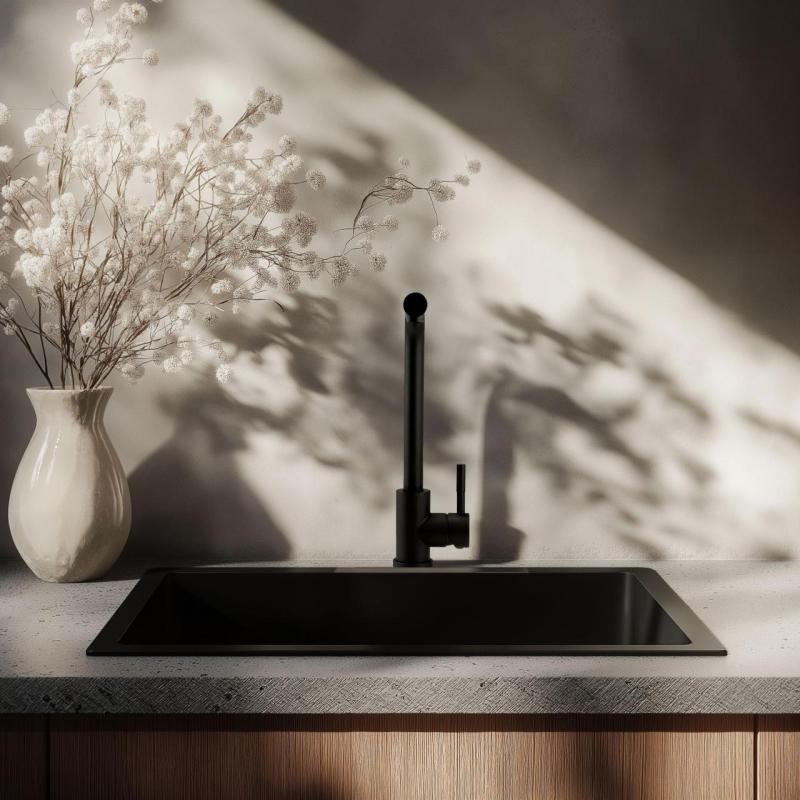 Pure.Sink Elite Steel Spark kitchen faucet Matte Black PS8040-10