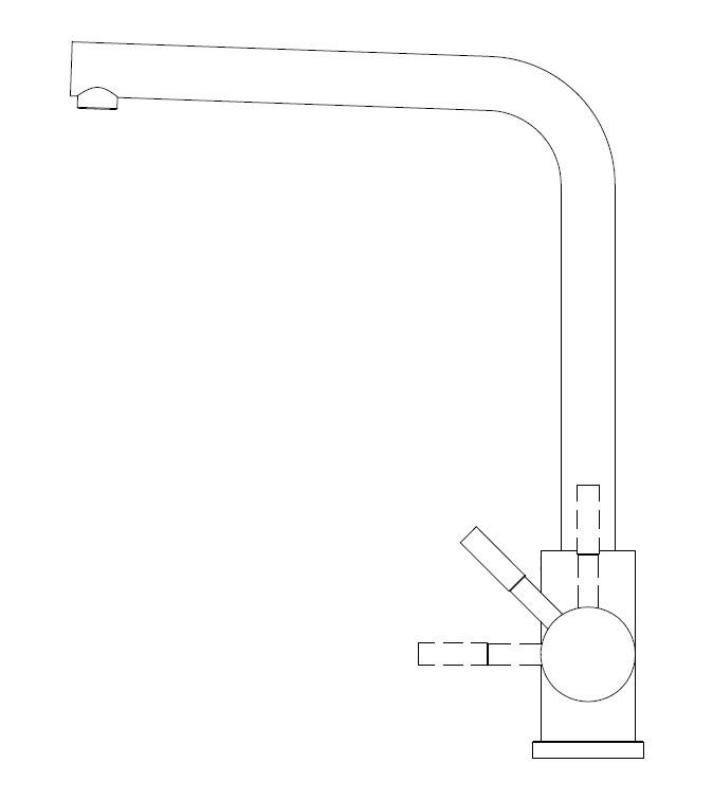 Pure.Sink Elite Steel Spark kitchen faucet PVD brushed gold PS8040-60