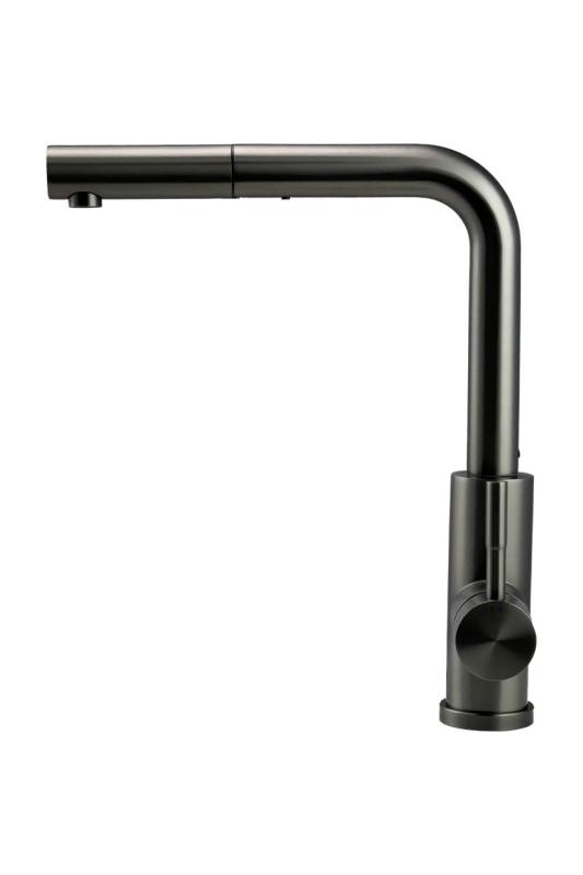 Pure.Sink Elite Steel Spark-S kitchen faucet PVD Gun Metal with pull-out spout PS8041-61