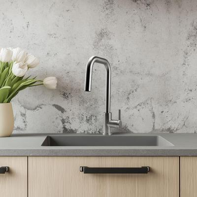 Pure.Sink Elite Steel Crystal-S keittiöhana ruostumattomasta teräksestä, ulosvedettävällä juoksuputkella PS8050-02