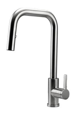 Pure.Sink Elite Steel Crystal-S keittiöhana ruostumattomasta teräksestä, ulosvedettävällä juoksuputkella PS8050-02