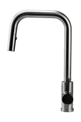 Pure.Sink Elite Steel Crystal-S keittiöhana ruostumattomasta teräksestä, ulosvedettävällä juoksuputkella PS8050-02