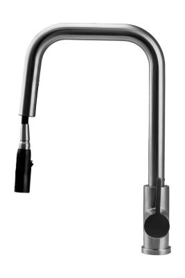Pure.Sink Elite Steel Crystal-S keittiöhana ruostumattomasta teräksestä, ulosvedettävällä juoksuputkella PS8050-02