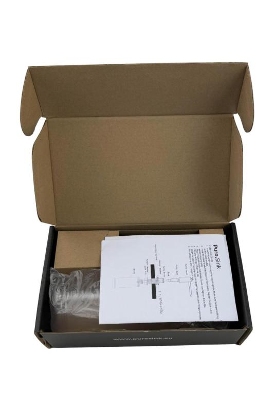 Pure.Sink Elite Steel Shine built-in soap dispenser PVD Gun Metal, refillable from above PS9010-61