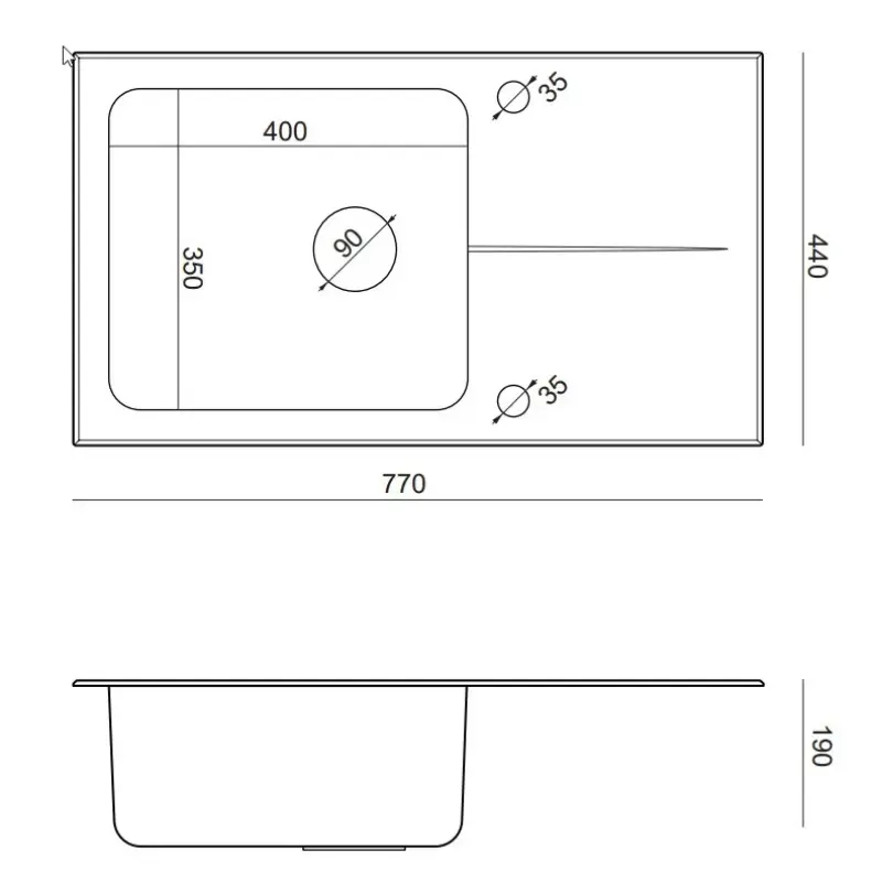 Quadri Glazz Set met Keukenkraan en Opbouw RVS Spoelbak met Zwarte Glazen Afdruipgedeelte - 77x44cm Omkeerbaar - 1208967734

Quadri Glazz -keittiöhana ja päällä oleva ruostumattomasta teräkse