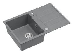 Quadri Sheffield Harmaa Graniitti Upotettava Pesuallas 78x50cm Valutusalueella ja RST Tulpalla - 1208967793