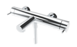 Waterevolution Flow tweerichtings douchemengkraan met handdouche PVD Koper T130NCPE