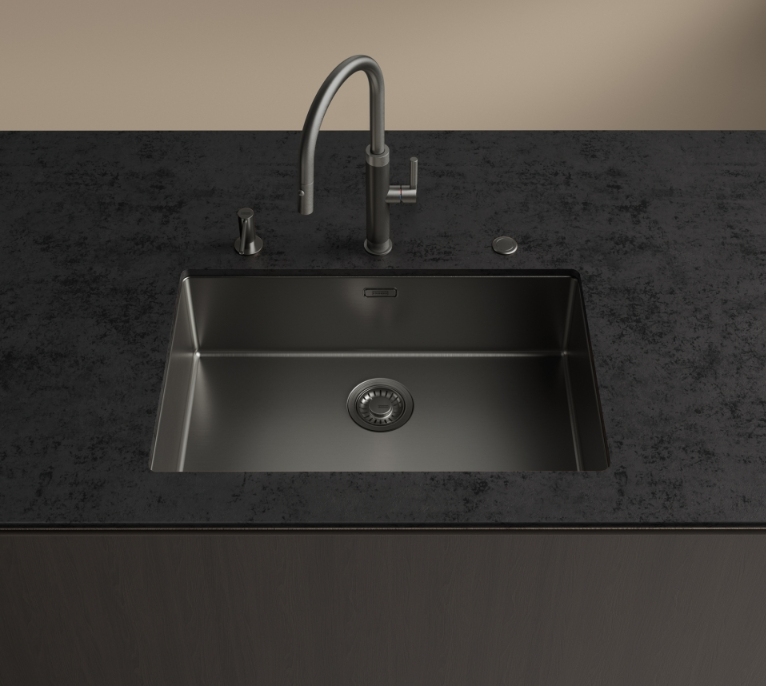 Franke Mythos Masterpiece Kitchen Faucet Anthracite with J-Spout and Pull-Out Spray Head - 115.0711.555 - Productafbeelding 9