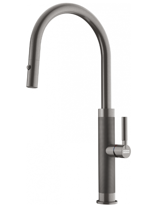 Franke Mythos Masterpiece Kitchen Faucet Anthracite with J-Spout and Pull-Out Spray Head - 115.0711.555 - Productafbeelding