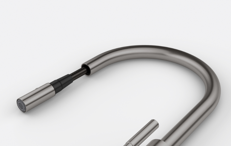 Franke Mythos Masterpiece Kitchen Faucet Anthracite with J-Spout and Pull-Out Spray Head - 115.0711.555 - Productafbeelding 4