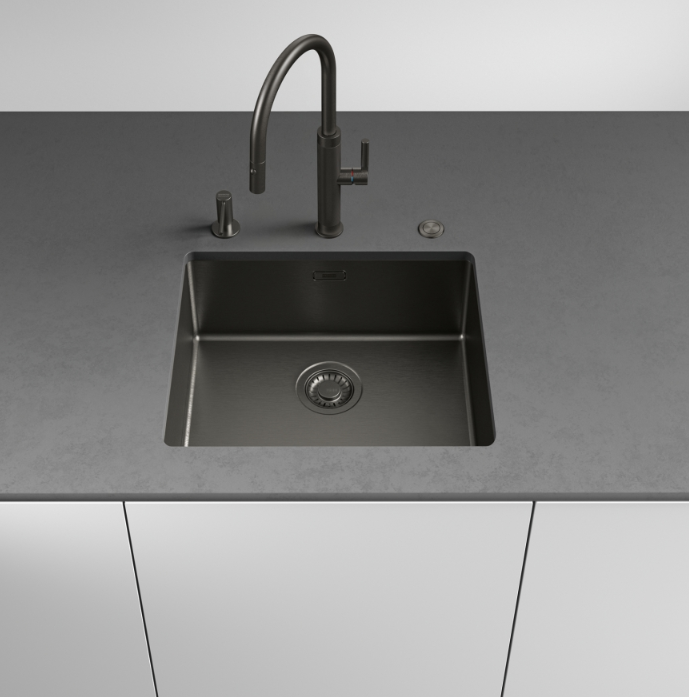 Franke Mythos Masterpiece Kitchen Faucet Anthracite with J-Spout and Pull-Out Spray Head - 115.0711.555 - Productafbeelding 6