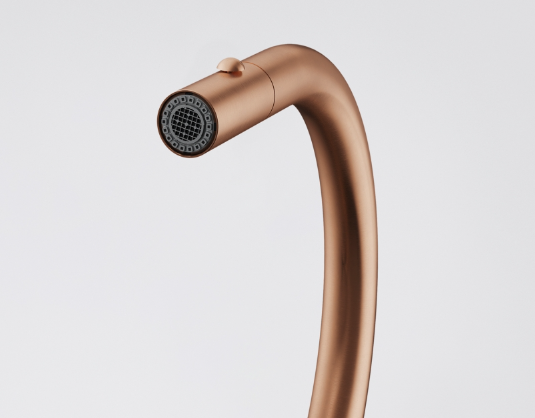 Franke Mythos Masterpiece Kitchen Faucet Copper with J-Spout and Pull-Out Spray - 115.0711.557 - Productafbeelding 4