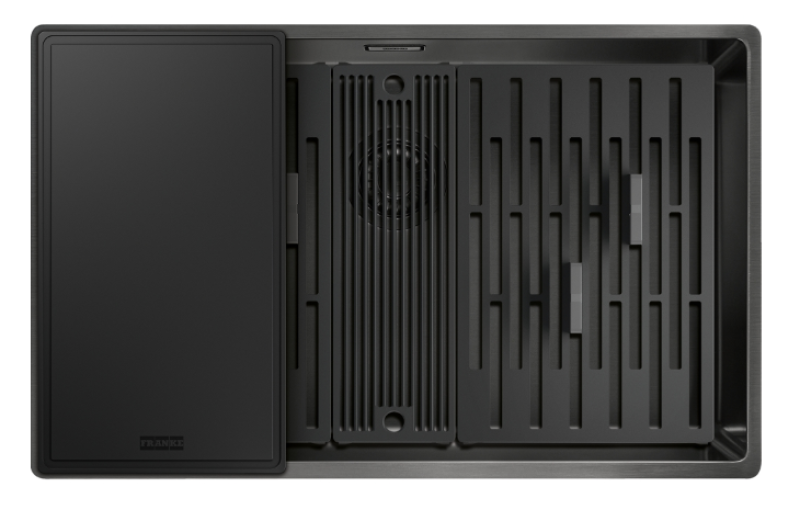 Franke Mythos Masterpiece BXM 210.68 Large Gun Metal Sink PVD Anthracite 685x410mm Flush Mount and Undermount - 127.0676.885