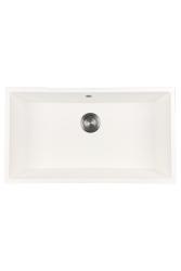 GraniteMy Universal Suuri Valkoinen Graniitti Pesuallas 74x40 cm gun metal -tulpalla - 1208967895