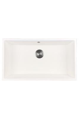 GraniteMy Universal Suuri Valkoinen Graniitti Pesuallas 74x40 cm gun metal -tulpalla - 1208967895