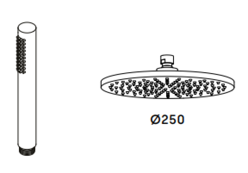Waterevolution Flow drie-weg douchemengkraan met hand- en hoofddouche Wit 250mm T131N25BR

Waterevolution Flow kolmitieinen suihkuhana käsisuihkulla ja sadesuihkulla Valkoinen 250mm T131N25BR