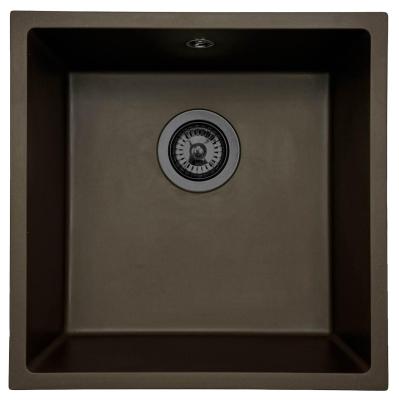 GraniteMy Universal Café Graniittiallas 40x40 cm pinta-asennus, upotettu asennus ja tasoasennus gun metal -pistokkeella - 1208967917