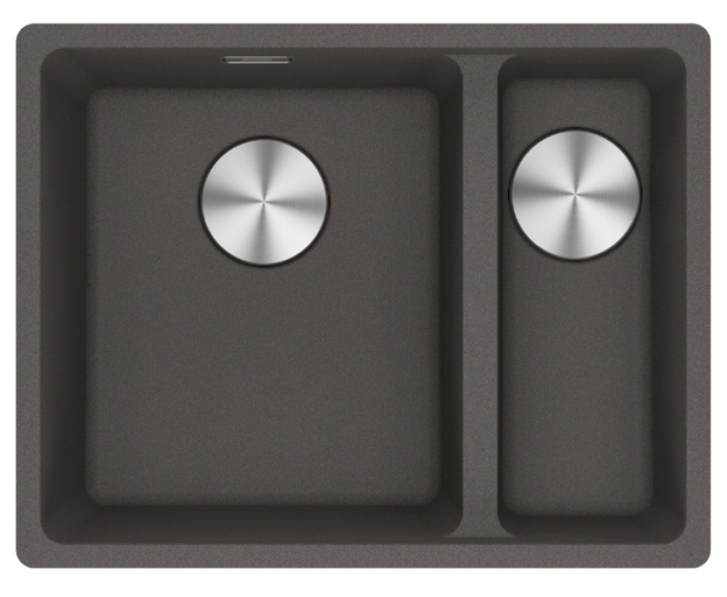 Franke Maris MRG 160-34-15 Fragranite Slate Grey Pesuallas Harmaa, tumma Vasen allas Alapuoli 125.0714.608