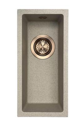 GraniteMy Universal graniitti beige hiekka pieni pesuallas 17x40 cm pinta-asennus ja tasoasennus kuparitulpalla 1208968004
