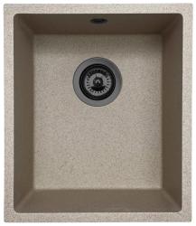 GraniteMy Universal graniitti beige hiekkapesuallas 34x40 cm pinta-asennus, alta-asennus ja tasoasennus gun metal -tulpalla 1208968011