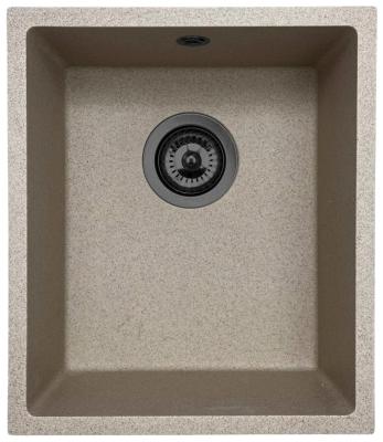 GraniteMy Universal graniitti beige hiekkapesuallas 34x40 cm pinta-asennus, alta-asennus ja tasoasennus gun metal -tulpalla 1208968011